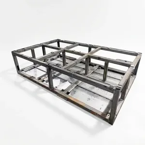 Estructura de Acero para Almacenes Industriales, Diseño Cuadrado Gris con Recubrimiento de Zinc Duradero - Product Image 1