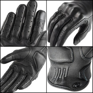 Guantes de Motocicleta Retro de Cuero, Guantes de Motocross, Guantes de Carreras para Hombre, Guantes de Ciclismo Todoterreno MX MTB DH para Mujer - Product Image 5