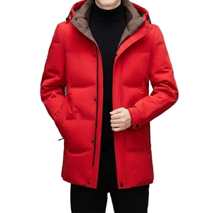 Chaqueta Larga Acolchada con Capucha para Hombre, Diseño Personalizado para Uso Diario al Aire Libre - Product Image 1