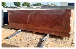 Granit Rouge Gemme, Pierre Naturelle Premium avec une Finition Rouge Intense pour les Revêtements de Sol, les Panneaux Muraux, les Îlots de Cuisine et les Projets Modernes - Product Image 4
