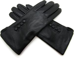 Womens Genuine Soft Leather <b>Gloves</b> Fully Fleece Lined Winter Warm - Product Image 2