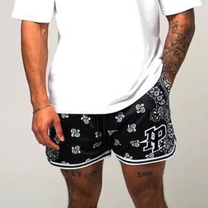 New Custom Printed Canvas <b>Checkered</b> Pattern <b>Men's</b> Workout Running <b>Shorts</b> Pockets Breathable Quick Dry Premium Quality Wholesale - Product Image 3