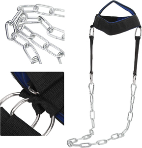 Arnés de Cuello para Levantamiento de Pesas, Entrenamiento de Gimnasio, Culturismo, con Cadena de 32 Pulgadas de Largo, de la Mejor Calidad - Product Image 3