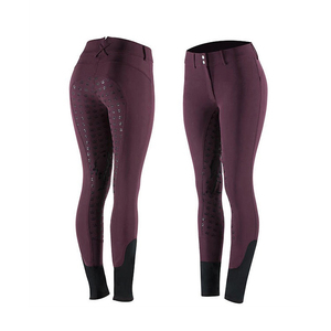 Pantalones de equitación de asiento completo personalizados al por mayor de fábrica, de nailon, spandex y poliéster con impresión de logotipo, tipo Jodhpur - Product Image 6