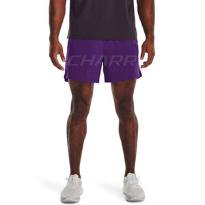Shorts d'entraînement respirants à séchage rapide en polyester/coton doux pour hommes, taille élastique, confortables pour le sport - Product Image 3
