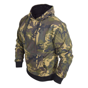 Sweat-shirt à capuche camouflage pour homme adulte de qualité supérieure, style streetwear, en polaire sherpa, 330 g/m², avec poche, pour l'hiver - Product Image 3