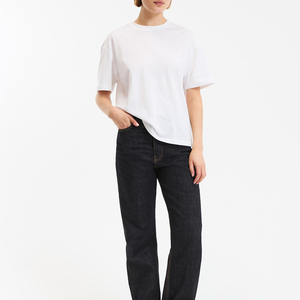 T-shirt élégant et décontracté pour femme à col rond, 100 % coton, écologique, respirant et à séchage rapide - Product Image 4