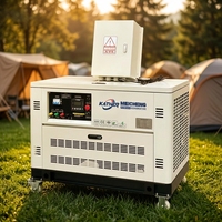 Groupes électrogènes à gaz silencieux 4 temps 5,5 kW 6 kW 8 kW 10 kW avec ATS, double fréquence 50/60 Hz et démarrage à distance