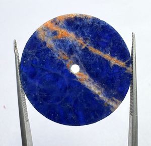 Cadran de montre en sodalite naturelle 28,50 mm x 1,50 mm, pièces de modification de montre, horlogerie de luxe sur mesure - Product Image 3