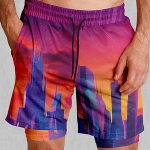 MMA No-Gi BJJ <b>Shorts</b> for Boxing & <b>Grappling</b>-Washed Four-Way Stretch Breathable Front Logo Cross Training Kickboxing - Product Image 4