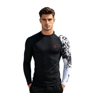Vêtements de sport à manches courtes de haute qualité Solid Trader, tissu respirant et lisse, vêtements de sport durables, rashguard - Product Image 3