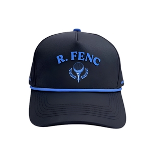 Custom PVC Rubber Patch Logo Performance Golf <b>Cap</b> With 5-Panel Waterproof Men Hat Laser Cut Holes <b>Snapback</b> Closure Multi Colors - Product Image 1