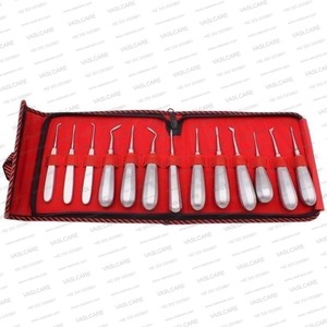 Juego de Fórceps para Extracción Dental de 13 Piezas, Acero Inoxidable Alemán, Triangulares Manuales, Puntas para Raíces, Fórceps en Forma de T, Vaslcare - Product Image 4