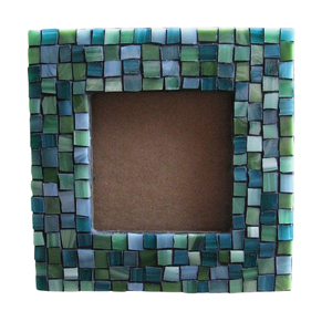 Decorative Luxury Tabletop Glass Mosaic Photo <b>Frame</b> Custom Size <b>Square</b> Green Teal Mosaic Picture <b>Frame</b> for Home Hotel Decoration - Product Image 1