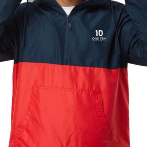 Lightweight Pullover Windbreaker Anorak <b>Jacket</b> <b>Half</b> <b>Zip</b> Hooded Water Resistant Outdoor Hiking Travel Casual Sports Everyday Wear - Product Image 3