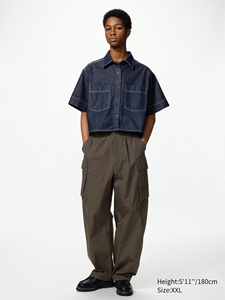 Débardeurs en denim pour femmes, coupe ample, manches courtes, tissu en denim de coton léger et rigide, élégant et respirant - Product Image 3