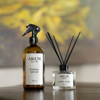 Diffuseur de parfum personnalisé AIKUN en verre dépoli longue durée, flacon diffuseur à bâtonnets pour hôtels et spas, commandes en gros