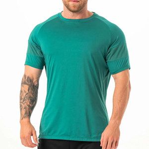 Camiseta Deportiva de Secado Rápido, Corte Regular, Cuello Redondo, Elástica, Color Sólido, Transpirable, Ecológica, 100% Algodón, Deportiva, para Trabajar - Product Image 1