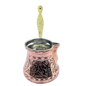 Tetera turca de cobre de estilo moderno para uso en exteriores, apta para alimentos, para café y té turcos. - Product Image 5