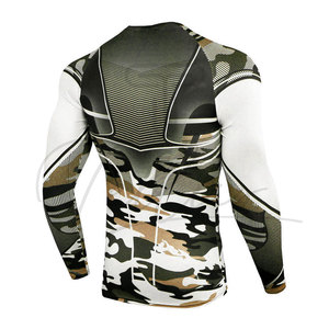 Chemises de compression unisexes respirantes de haute qualité, couleur personnalisée, légères, en Spandex/Nylon - Product Image 5
