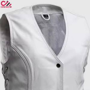 Casual Style Leather <b>Vest</b> Comfortable Cut Soft Finish Custom Branding <b>Support</b> for Fashion Layering and Everyday Styling - Product Image 5