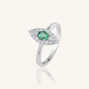 Anillo de Tanzanita y Diamantes en Plata de Ley 92.5 KLSR-11707 - Product Image 4