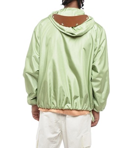 2025 Best Selling Customized Hooded 100% Polyester Lightweight Windbreaker Jackets Casual Fashion Color <b>Block</b> Windbreaker Jacket - Product Image 6