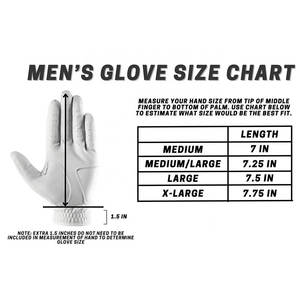 Guantes de Golf de la Mejor Calidad para Deportes al Aire Libre, en Piel de Oveja Cabretta, Transpirables, para Hombre, Mano Izquierda, 100% - Product Image 5