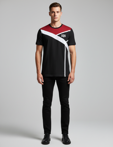 Échantillon personnalisé de t-shirt pour homme en gros |   T-shirt en polyester uni avec logo, impression à séchage rapide, commandes en gros - Product Image 1