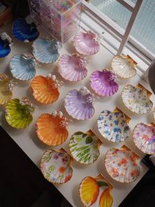 ถาดใส่เครื่องประดับเปลือกหอยตกแต่ง จานเปลือกหอยเชลล์ธรรมชาติ งานฝีมือเปลือกหอย ของตกแต่งสไตล์ชายฝั่ง - Product Image 6