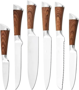 High Quality Stainless Steel Professional Chef <b>Knife</b> <b>Set</b> <b>Sharp</b> Blade Right Hand Orientation Customized Wooden Handle - Product Image 1
