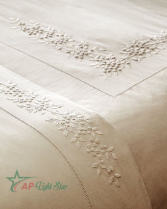 Mantel de Lino Bordado a Mano, Elegante y Lujoso, Tamaño Personalizado, Alta Calidad, Artesanía Tradicional de Punto de Cruz VNAP - Product Image 6