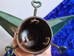 Vintage Green Metal Christmas <b>Tree</b> <b>Stand</b> Stjarnan Sweden Holiday Decor Mid Century Scandinavian Xmas Holder Retro <b>Tree</b> Base - Product Image 4