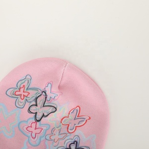 Pakistan Manufactured 100% Wool Jacquard Beanie Hats with 3D Embroidery Custom Logo Breathable Comfortable Adult Thermal Beanie - Product Image 5