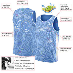 Camiseta de Baloncesto Sublimada Personalizada, Sin Mangas, Unisex, para Adultos, Absorbe la Humedad, Secado Rápido, 300g, Poliéster, Números de Equipo - Product Image 2