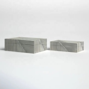 Caja Decorativa Hecha a Mano de Resina Ecológica, Estuche de Almacenamiento de Joyas Tallado para el Hogar, Oficina y Organizador de Escritorio, Regalo Navideño - Product Image 4