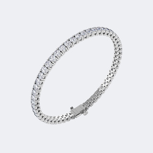 6.00CTW Round Prong-<b>Set</b> Diamond Tennis Bracelet - Product Image 6