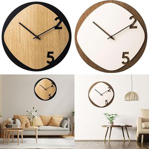Natural Wooden <b>Clock</b> Low Cost Handmade <b>Wall</b> <b>Clock</b> for Living Room <b>Bedroom</b> Office and Gift Decoration - Product Image 6