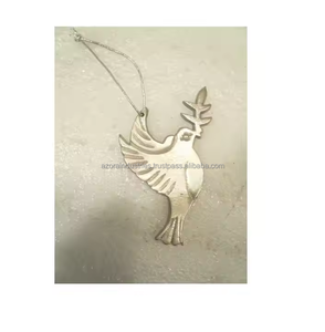 เครื่องประดับโลหะแขวนรูปนกสำหรับตกแต่งในบ้านและนอกอาคารสไตล์โมเดิร์นสำหรับเทศกาลคริสต์มาส - Product Image 1