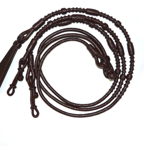 Riendas Romel de Cuero Trenzado Crudo para Caballos Western, Riendas Romal de Cuero Duradero, Suministro Ecuestre al por Mayor, Marca SIE, 9 Pies, Empaque en Caja - Product Image 6