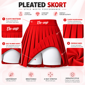 Greek Delta | Sigma | Theta DST Sorority Sisterhood Clothing Ready To Ship <b>Pleated</b> Short - <b>Skirt</b> With Hidden Shorts - Product Image 6