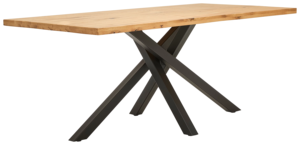 Mesa de Comedor Clásica Industrial de Madera Maciza con Base de Metal, Muebles de Madera Modernos Hechos a Mano para Comedores de Hogar y Restaurantes - Product Image 5