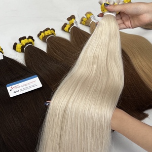 Luxury Virgin Vietnamese Straight Bulk Hair <b>Extensions</b> Double Drawn Soft Hair Thick Ends <b>Braiding</b> High Quality Human Hair - Product Image 4