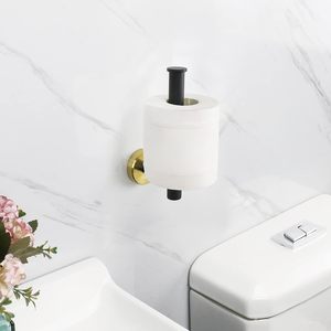 Elegant Home Decor Bathroom <b>Paper</b> Dispenser Gold Wall Mounted Holder Minimalist Toilet Accessory Premium Home Fixture Bathroom - Product Image 6
