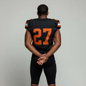 Uniforme de Fútbol Americano Personalizado de Alta Calidad para Hombre, Talla Grande, Transpirable, 100% Poliéster, Impresión por Sublimación, Servicio OEM - Product Image 2