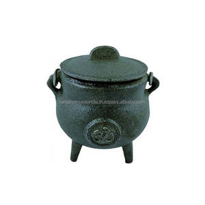 หม้อเหล็กหล่อธีม OM พรีเมี่ยมที่ดีที่สุดเหมาะสำหรับการเผาธูปและการใช้ในพิธีการมีให้เลือกหลายสไตล์และขนาด - Product Image 3