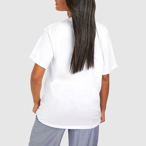 เสื้อยืดผู้หญิงโลโก้แบบกำหนดเอง ราคาดีที่สุด เสื้อยืดผู้หญิงสีตามสั่ง ผลิตในปากีสถาน - Product Image 2