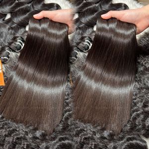 Vierge crue brésilienne disponible de prolongements de trame droits de cheveux d'os non traitée pour des femmes - Product Image 5