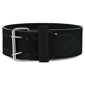Ceinture de musculation en cuir à double boucle pour soulevé de terre, squat et powerlifting, disponible en 2026 couleurs différentes, idéale pour la salle de sport - Product Image 4