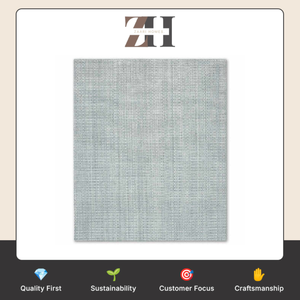 Tapis Giada Handloom en polyester recyclé, tapis d'intérieur texturé contemporain fait à la main, tapis de sol doux, durable et écologique - Product Image 6